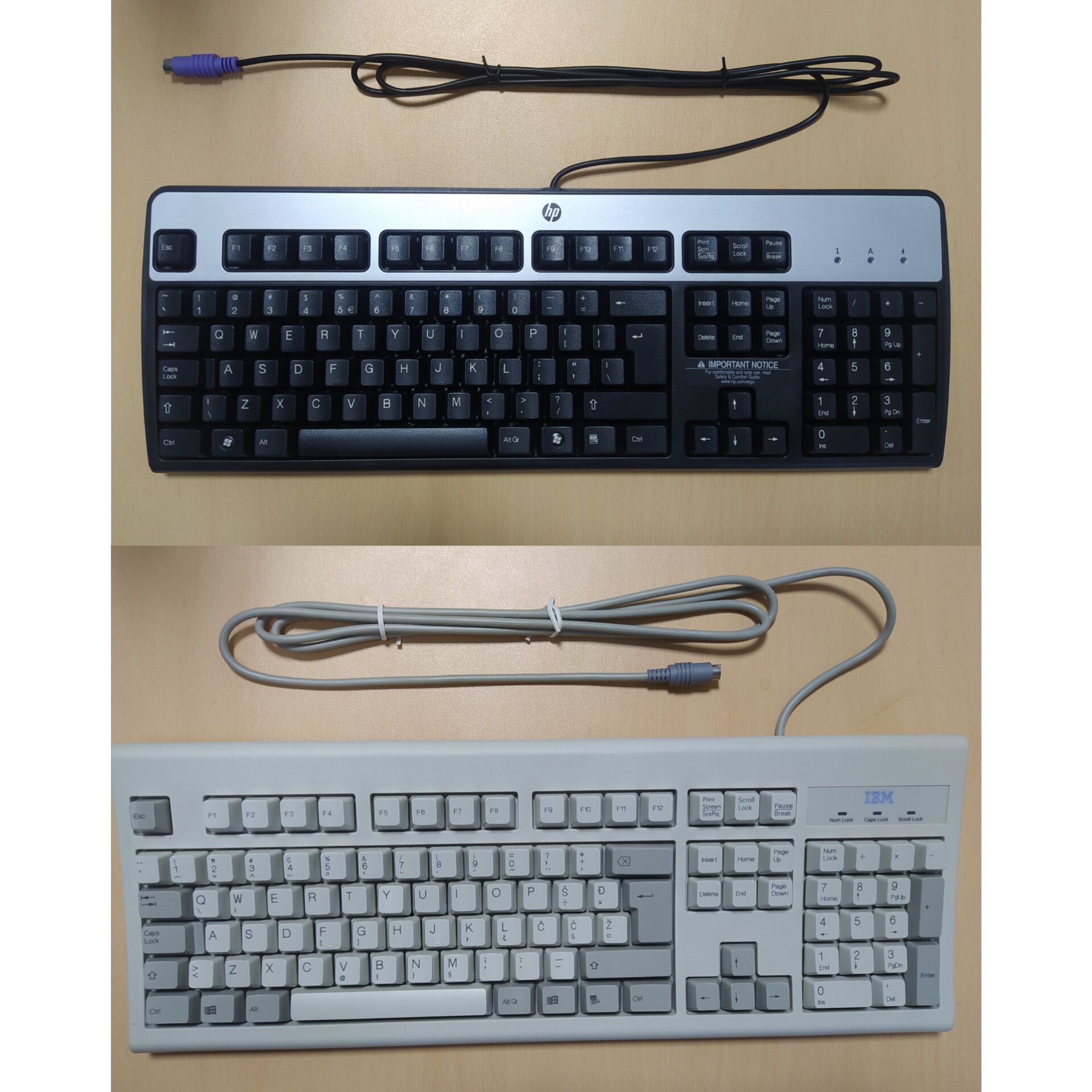 Новые PS/2 оригинальные клавиатуры HP и IBM
