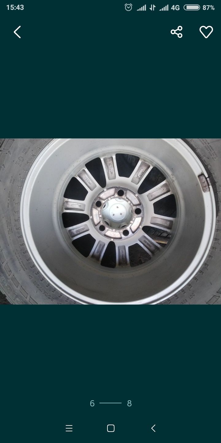 Дискис зимней резиной 285/60/18 Nokian Hakkapelitа