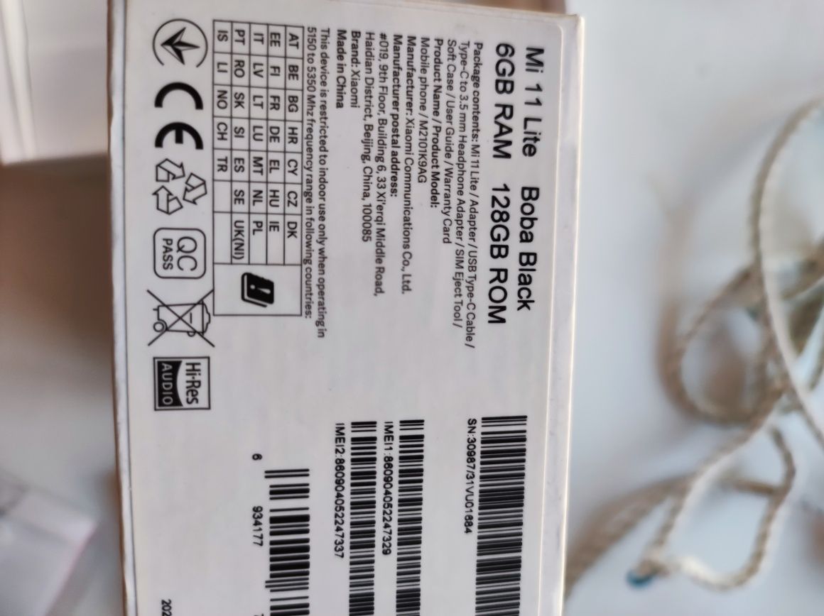 Продам Mi 11 lite 128gb 80000тыс