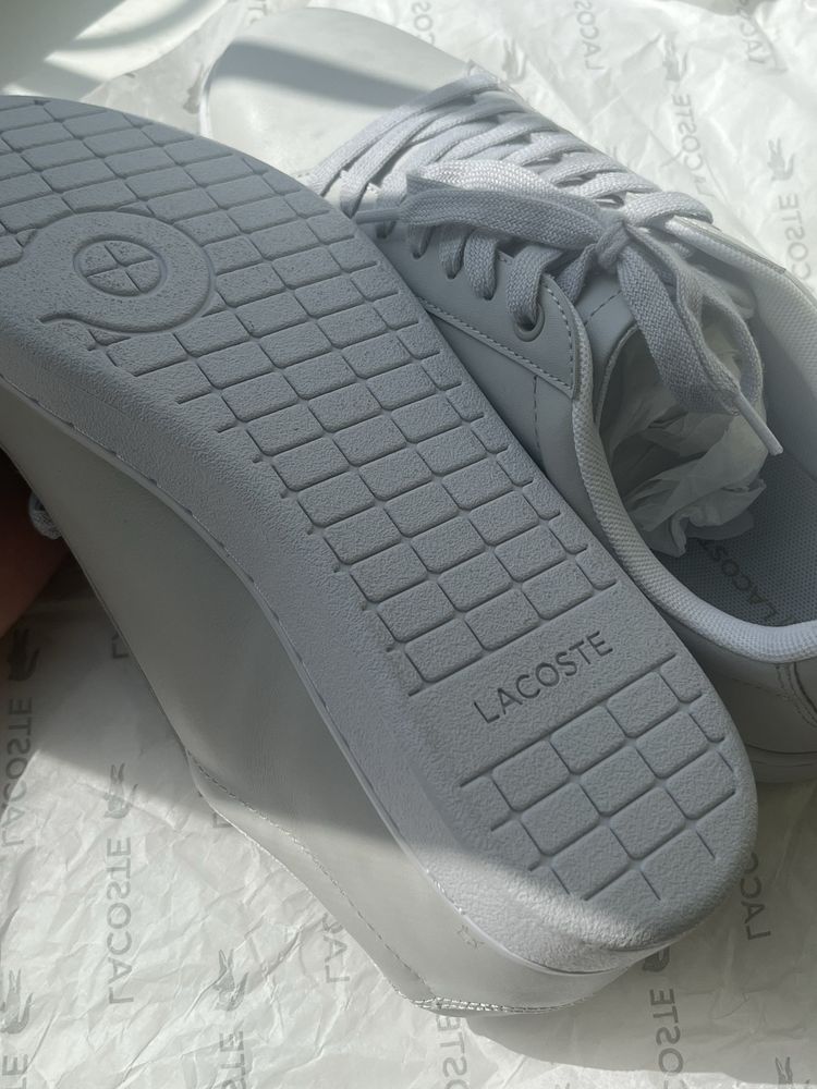 Новые кожаные кеды Lacoste оригинал из США