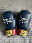 Перчатки Everlast синие  10унций