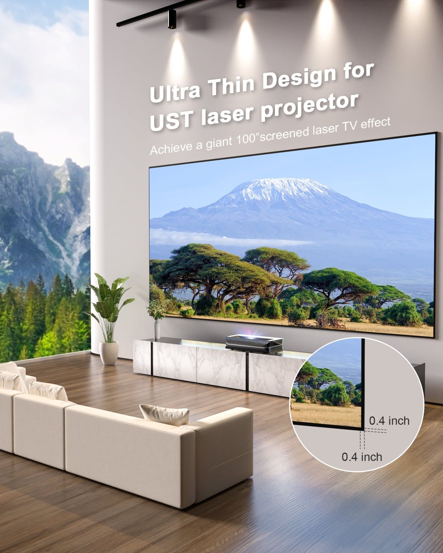 ALR экран для 4K лазерного проектора