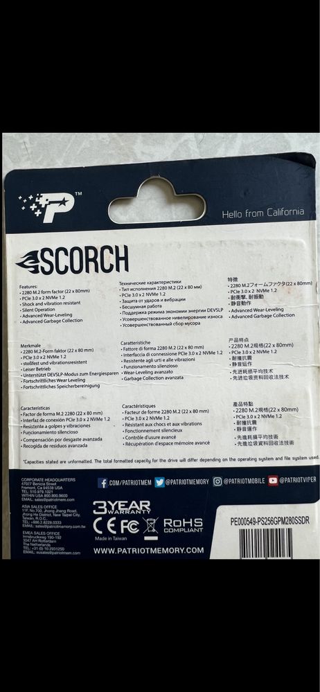 Ssd ссд новый запечатаный