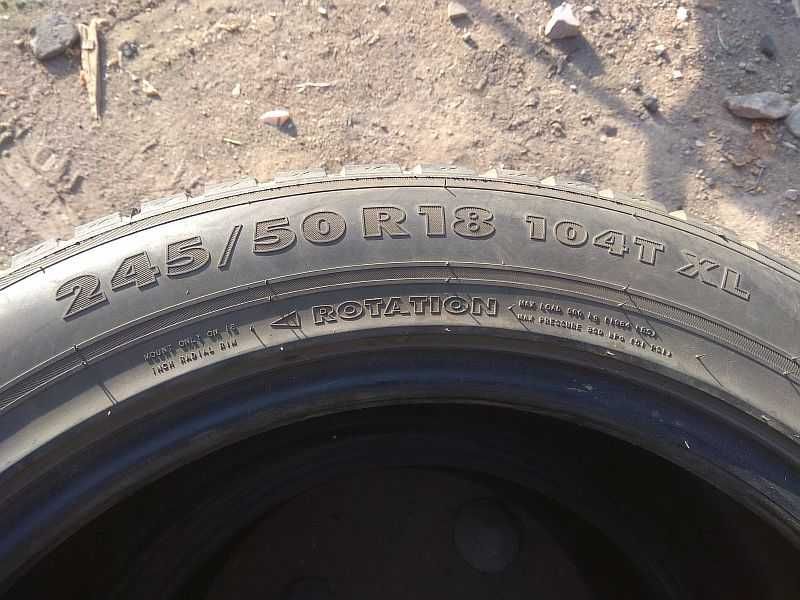 Шины 245/50 R18 - "Nokian Hakkapeliitta 7" (Финляндия), зимние.