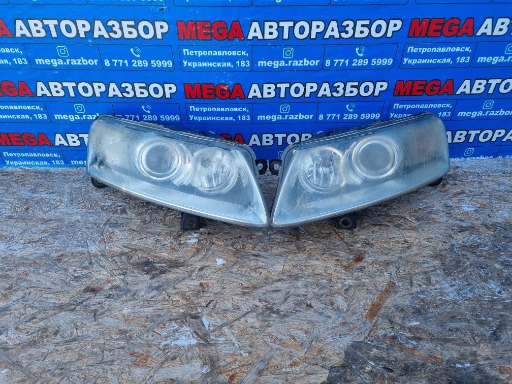 Фары на audi A6C6.