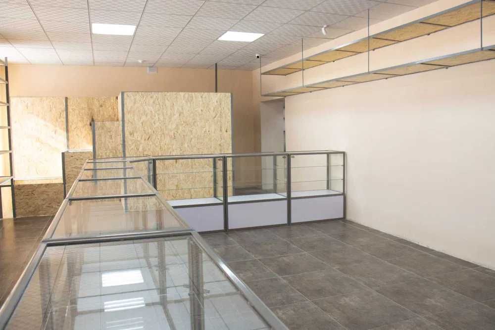 Прилавок торговый из профиля и стекла, Акция,витрина,для магазина aepr