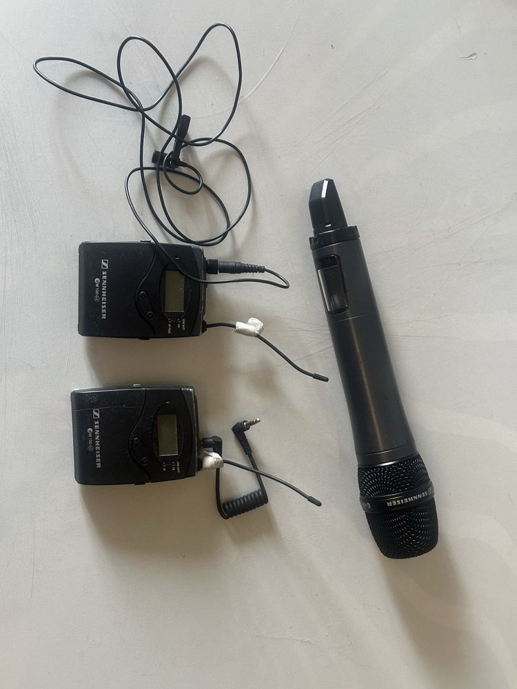 Sennheiser EW100 G3 — комплект: ручной микрофон + петличка (оригинал)