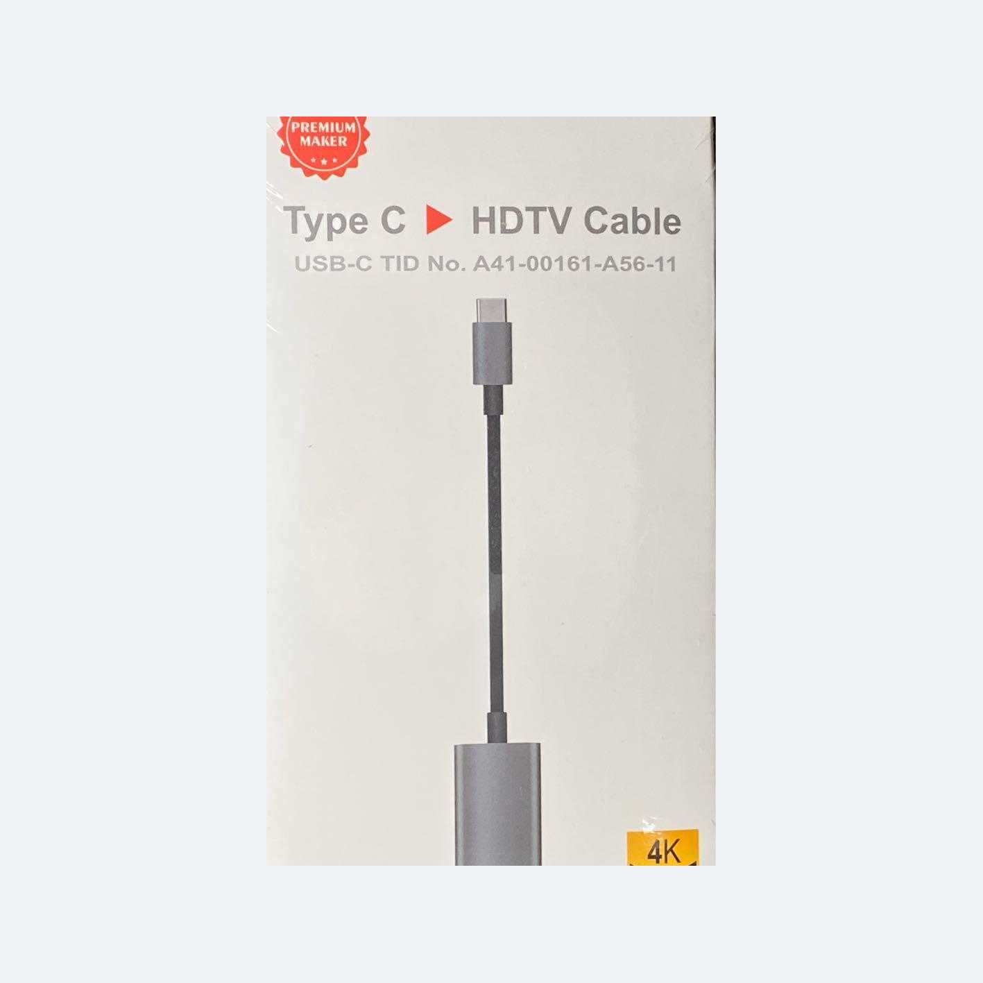 Переходник для ноутбука и смартфона Type C 3.1 на HDMI 4K