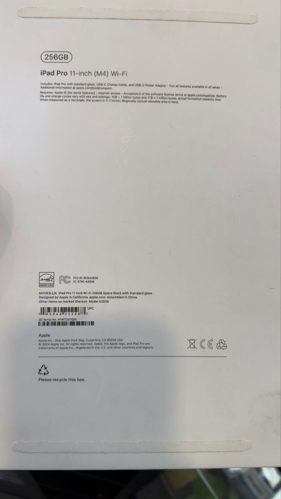 iPad Pro 11 M4 256GB Black