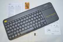 Logitech K400 Plus Для Smart TV и ПК с комфортом тачпад + клавиатура