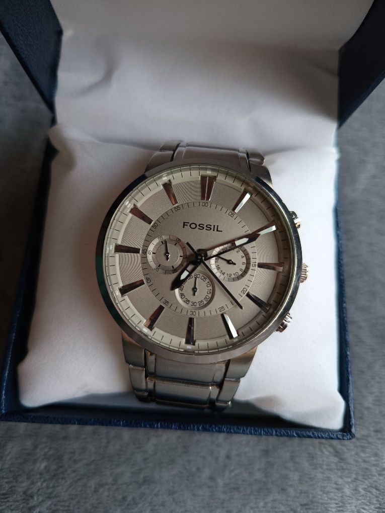 Брендовые наручные часы Fossil FS4359 с хронографом подарок мужчине