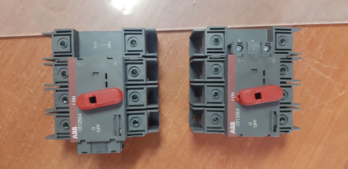 Рубильники ABB 100А и 125А, 600в. 3-х полюсные