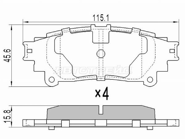 Колодки тормозные Toyota Crown