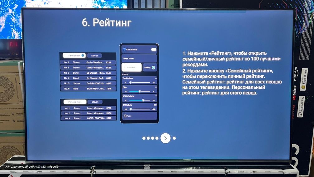 Новинка 2025!Yasin 65Q10 Умный караоке-телевизор 165см,