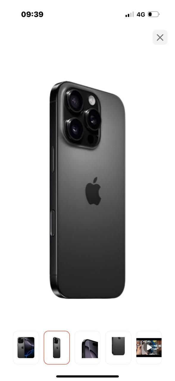Смартфон Apple iPhone 16 Pro 128Gb Dual Sim черный