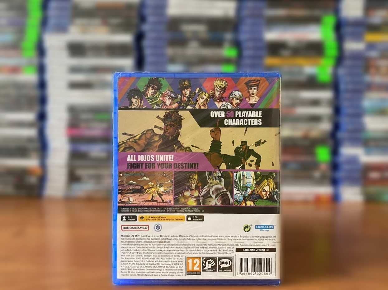 Новый JoJo's Bizarre Adventure: All-Star Battle R PS5 Много Игр