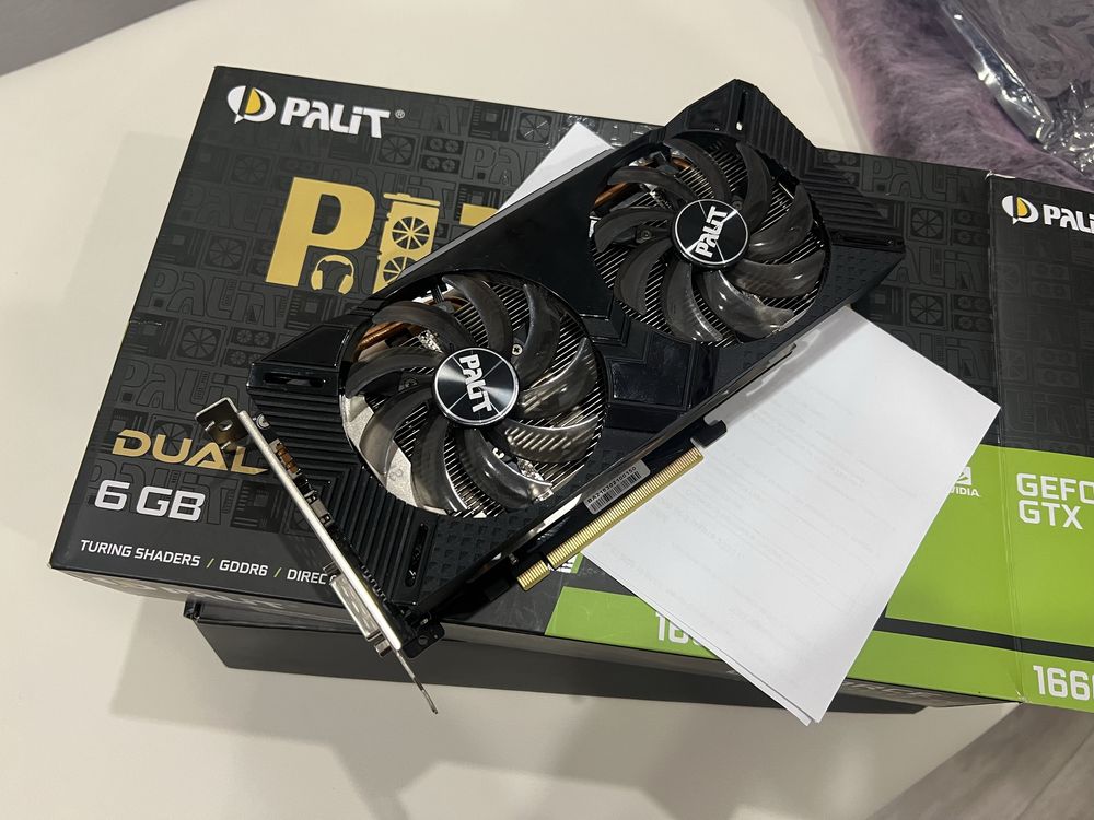 Продам Видеокарту Palit GeForce GTX 1660 Ti Dual
