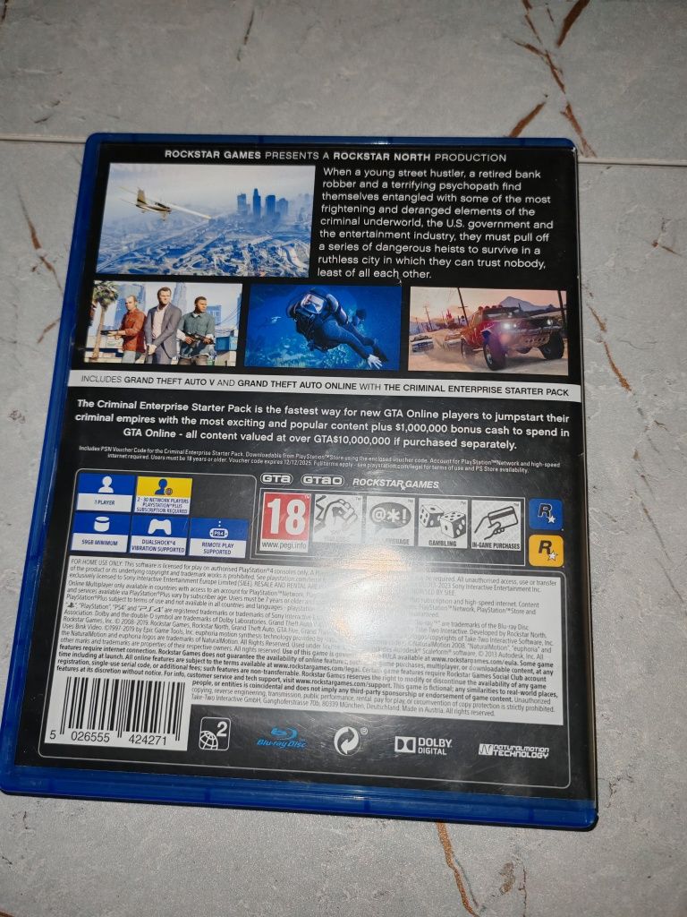 Диск GTA5 новый.