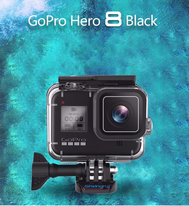Аквабокс для GoPro 9/10/11/12/13 Telesin Водонепроницаемый для камер