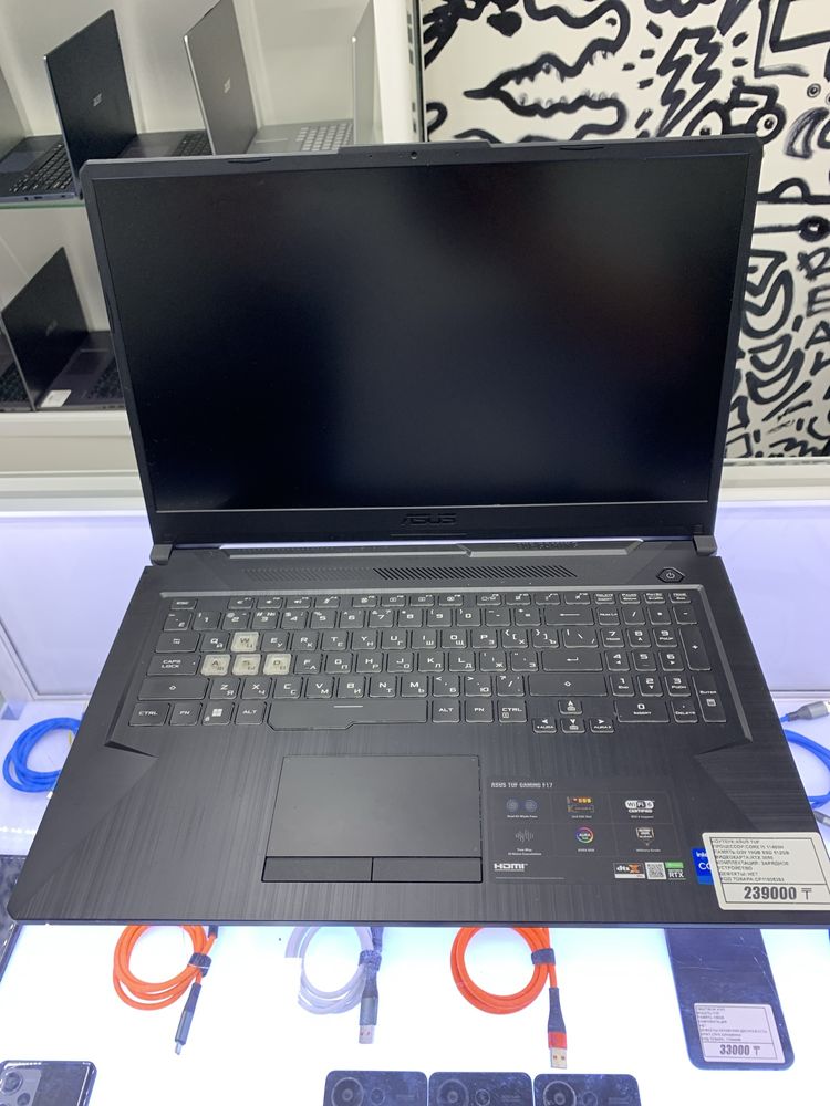 17 дюймов Asus tuf core i5 16/512 rtx 3050 в магазине реал ауэзова 32