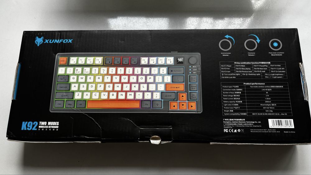 клавиатуру Xunfox K92