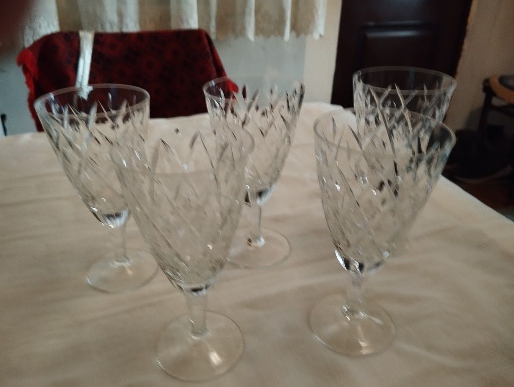 Хрусталь СССР, фужеры, вазочки, рюмки