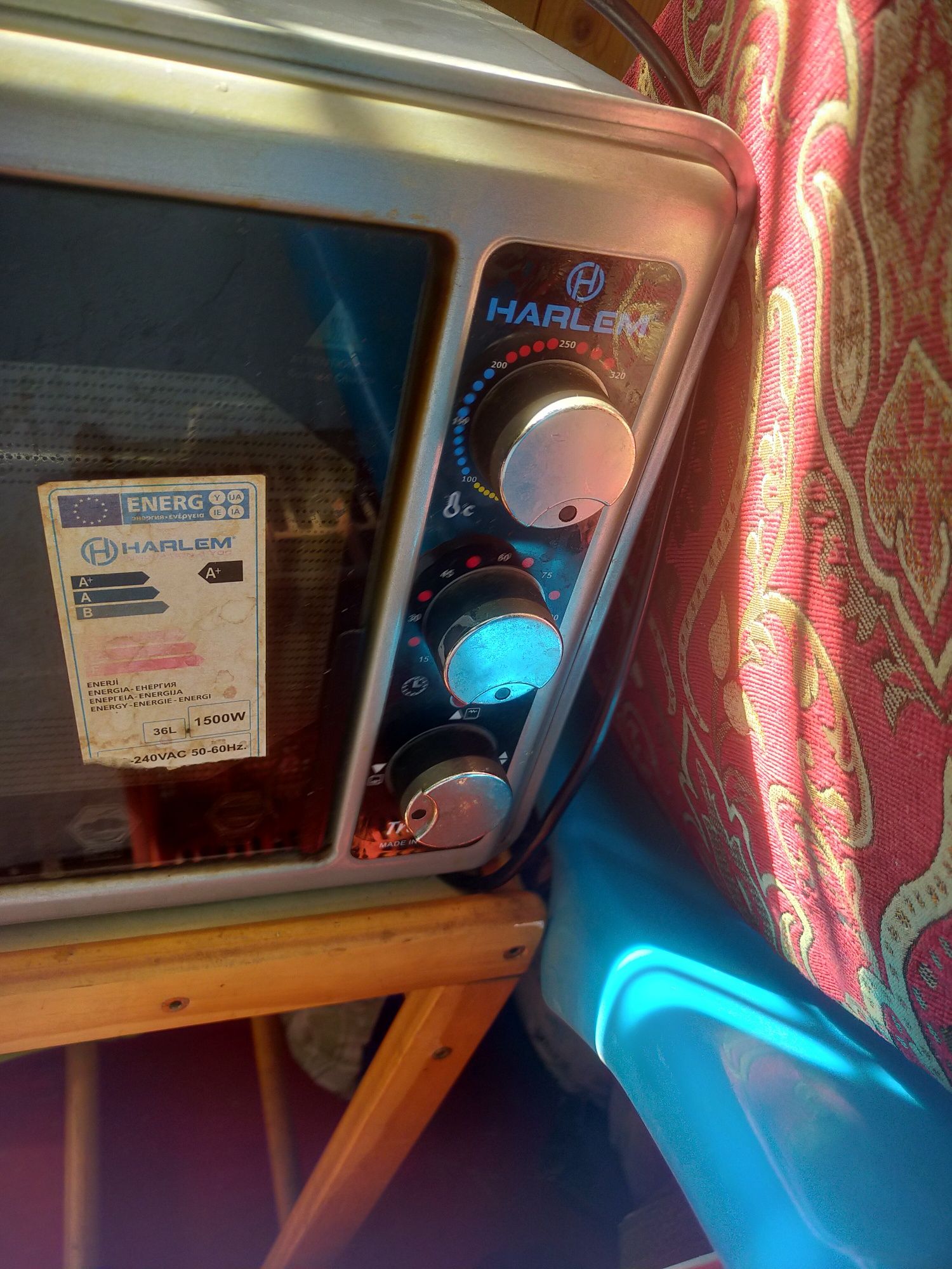 Электрическая мини-печь HARLEM 1500W, 36л