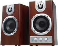 Стерео колонка 2.0 Genius SP-HF1255A в рабочем состояний. Bluetooth