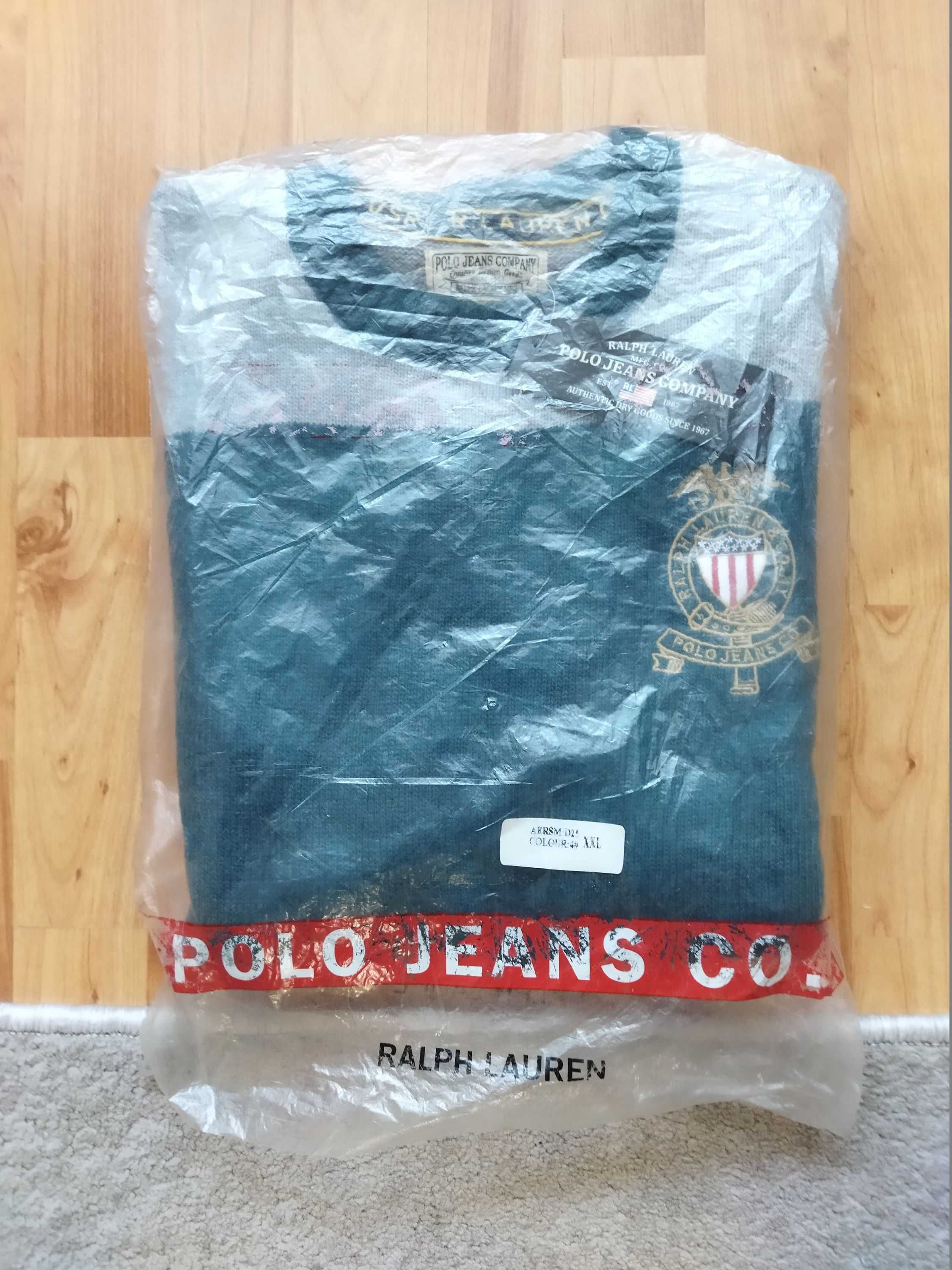Пуловер-свитер мужской Ralph Lauren (США),шерсть,оригинал,новый,р-р 54