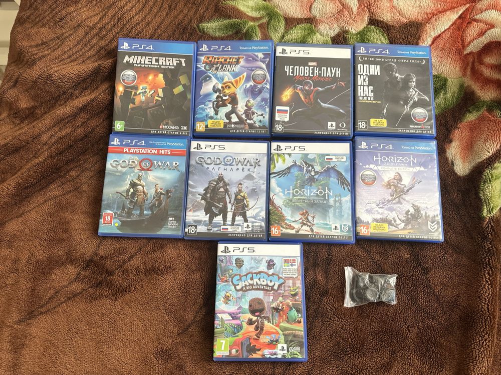 Sony Playstation 5+2 джойстика+зарядная станция+9 дисков