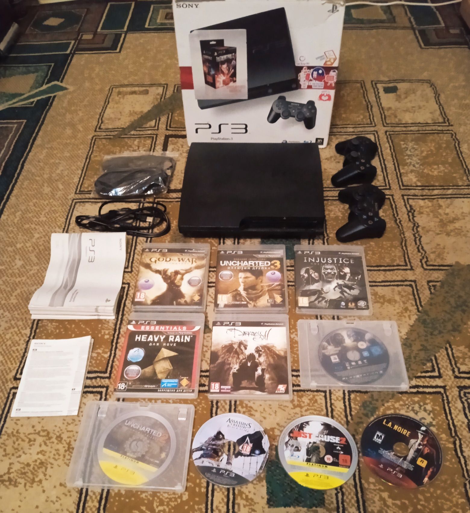 PS 3 коробка, диски (оригинал)