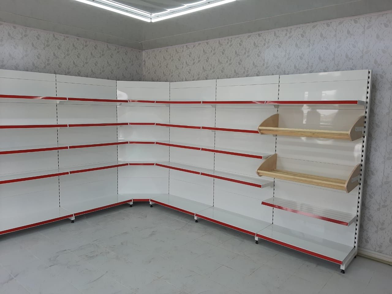 Металлический полки для магазина стеллажи стилаж витрины прилавки
