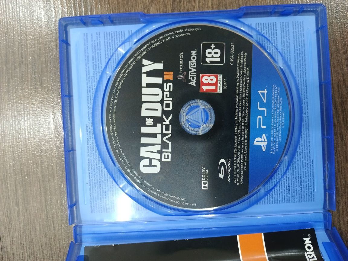Диск на пс4 Call of Duty Black Ops
