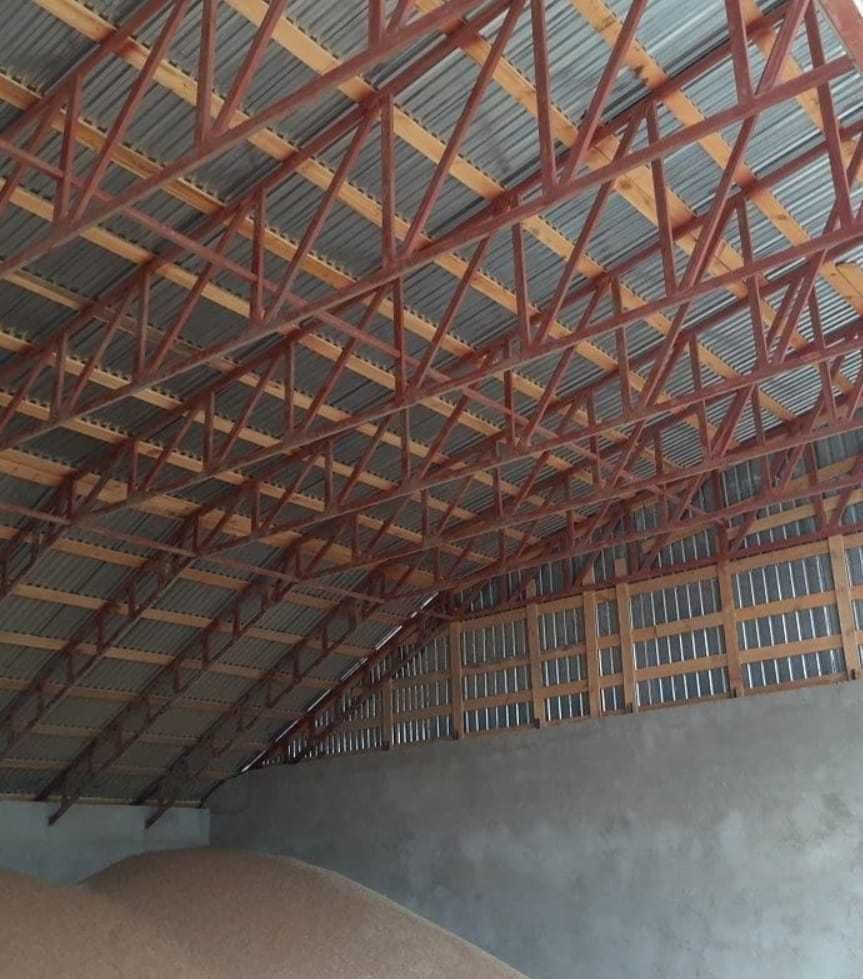 Строим Ангары фермы склады монтаж сэндвич панелей и профлиста