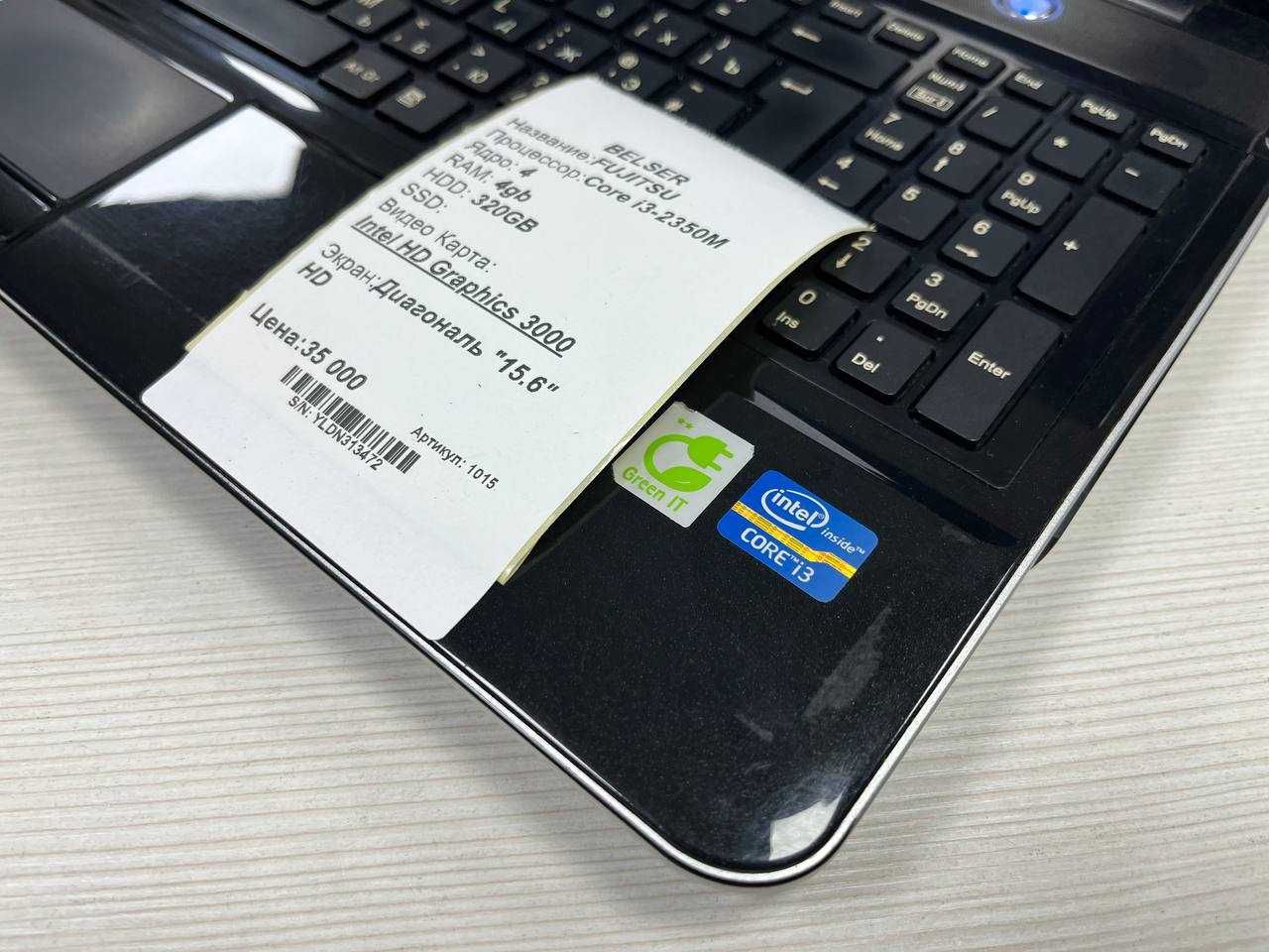 Рабочий ноутбук по доступной цене Fujitsu Core i3*ОЗУ 4*HDd 320