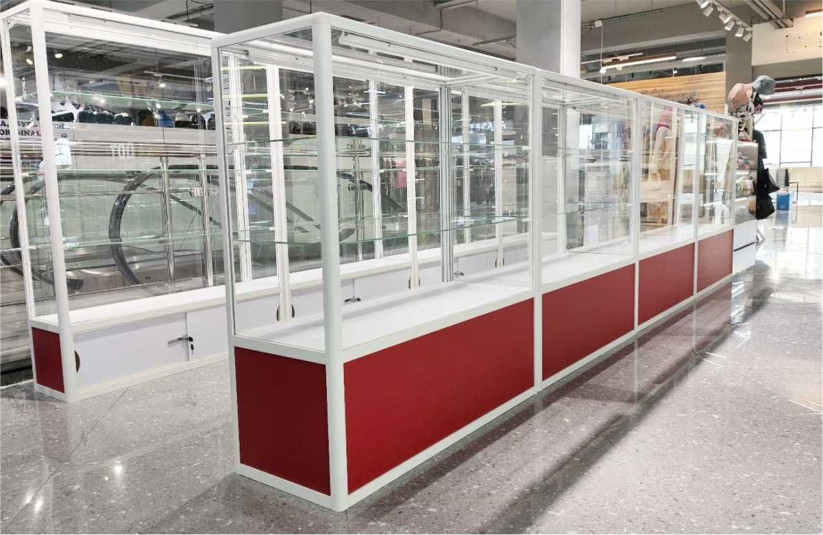 Прилавок торговый из профиля и стекла, Акция,витрина,для магазина aspr