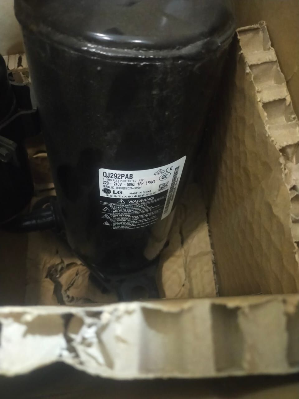 Компрессор кондиционера LG 2520UCBJ011 QJ292PAB B31RACE LGETA