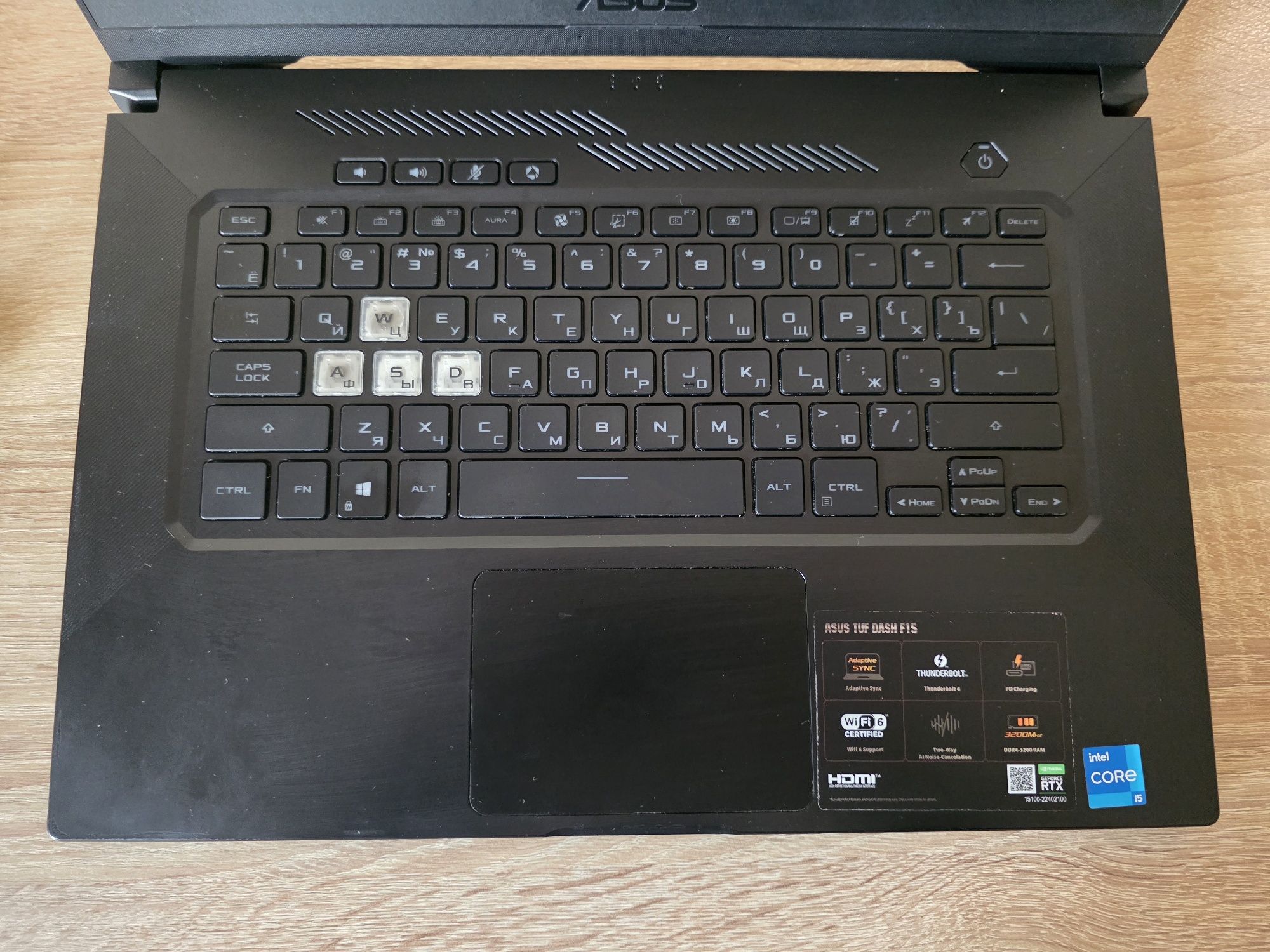 Asus TUF Dash F15, I5 11300H, RTX3060