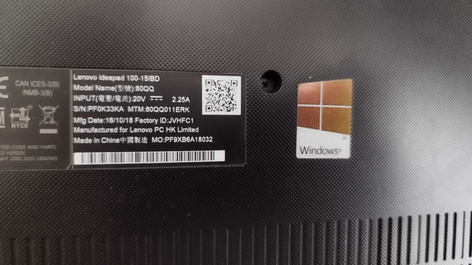 15.6" Ноутбук Lenovo 100-15IBD