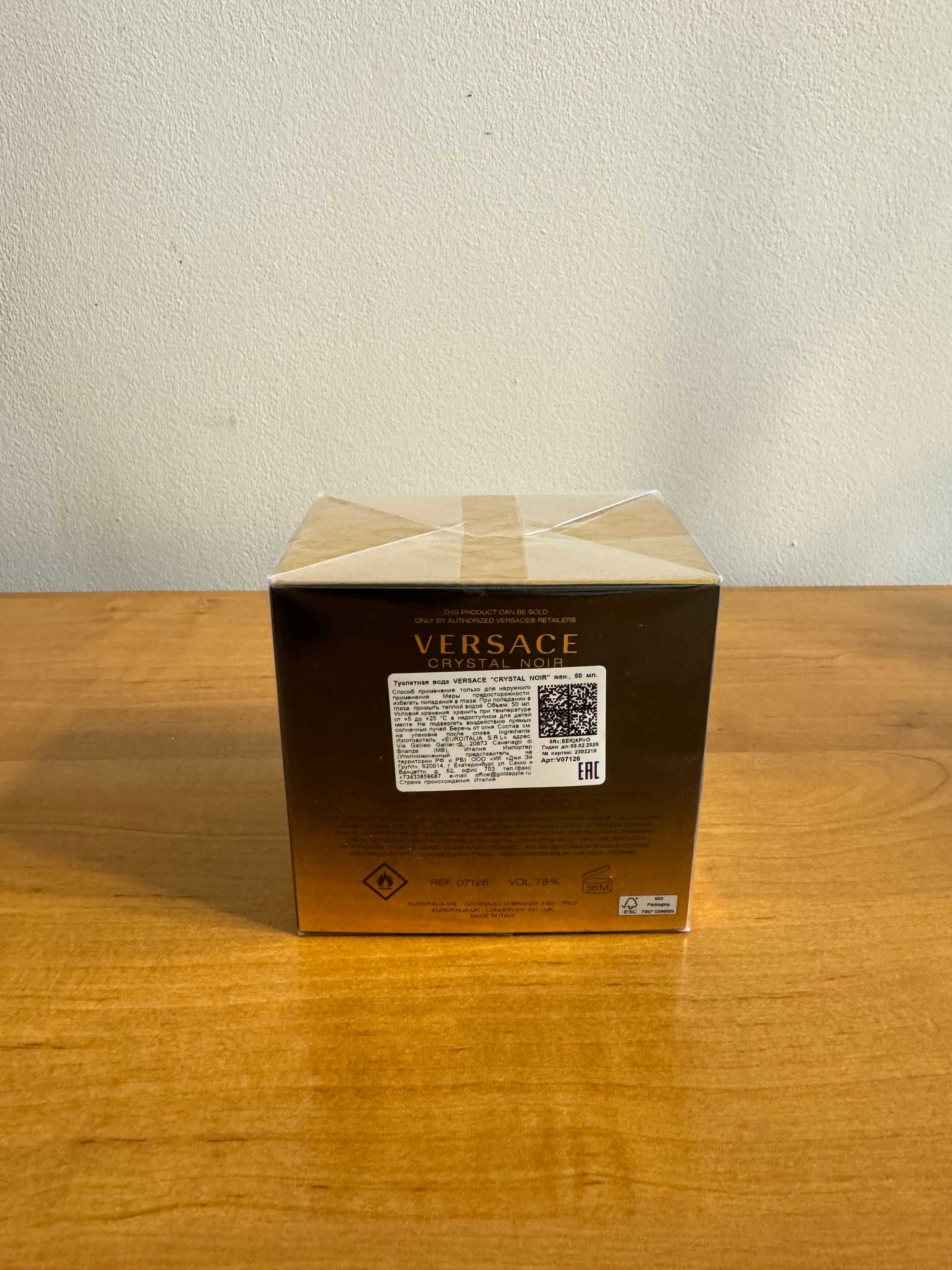 Versace Crystal Noir туалетная вода для женщин. 50 мл. Новый. Оригинал