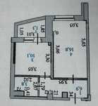 1 комнатная квартира 40м²