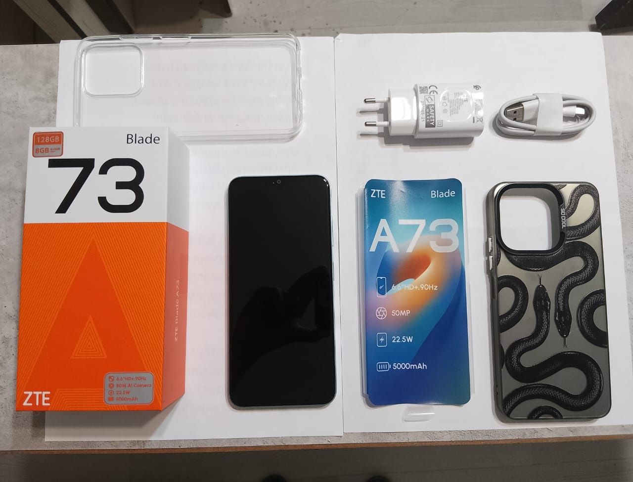 Продам смартфон ZTE Blade A73 зелёный.