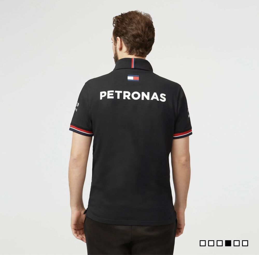 Новая поло от Mercedes AMG Petronas F1  Team Polo - Black