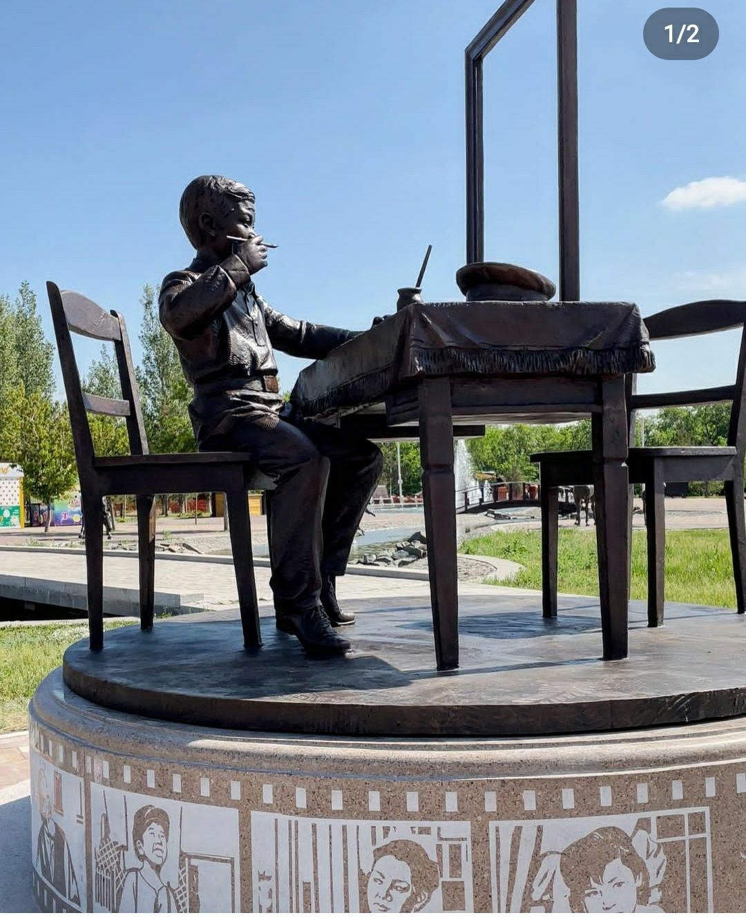 Скульптура, бюст, рельеф, монумент, бронзовая фигура, мүсін,