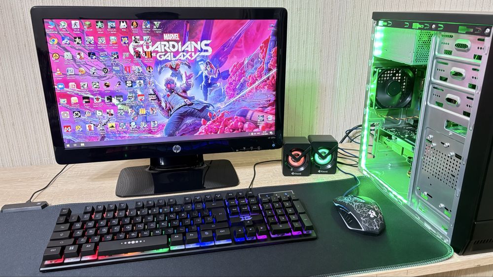 Игровой компьютер Core i5/8GB/HDD/GT 1030/Wi-Fi + 20 дюймовый монитор