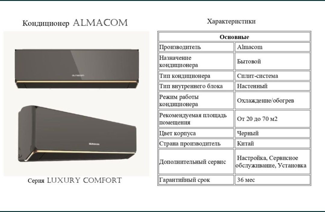 Кондиционер в дом, офис, квартиру, магазин. кафе. Доставка. Установка