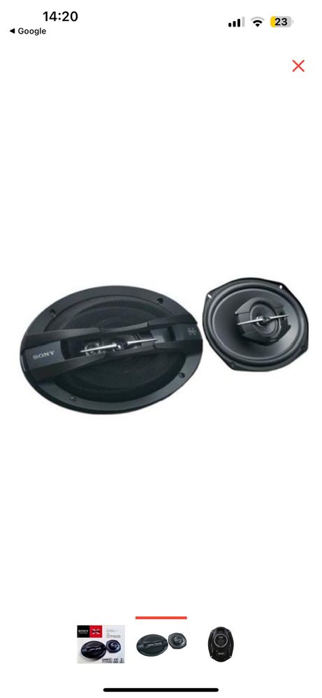 XS-GTF6938 акустическая система Sony (колонки для машины) новые