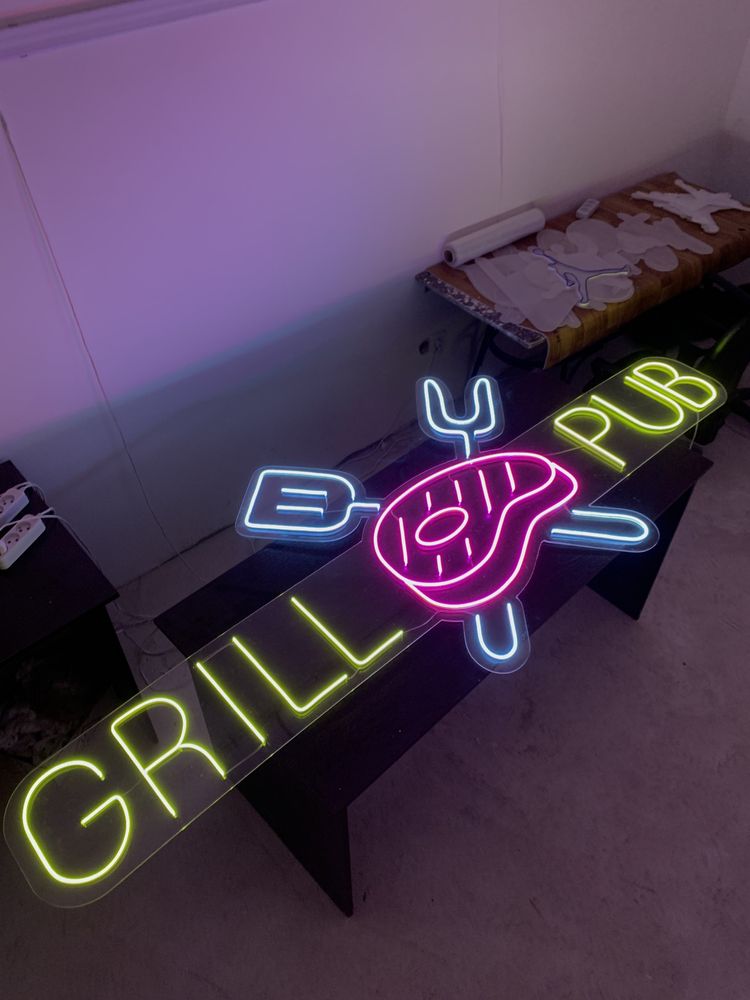 Неоновые вывески | Изделия из Flex Neon | Рекламные вывески