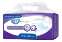 Одноразовые пеленки ID Protect 60*60. 30 шт.