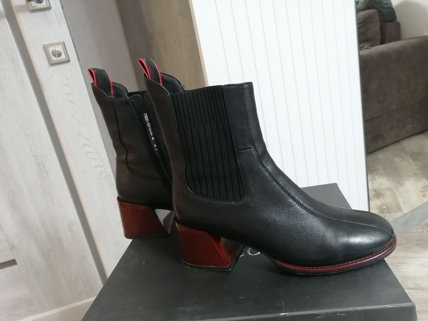 Продам, кожанные сапоги